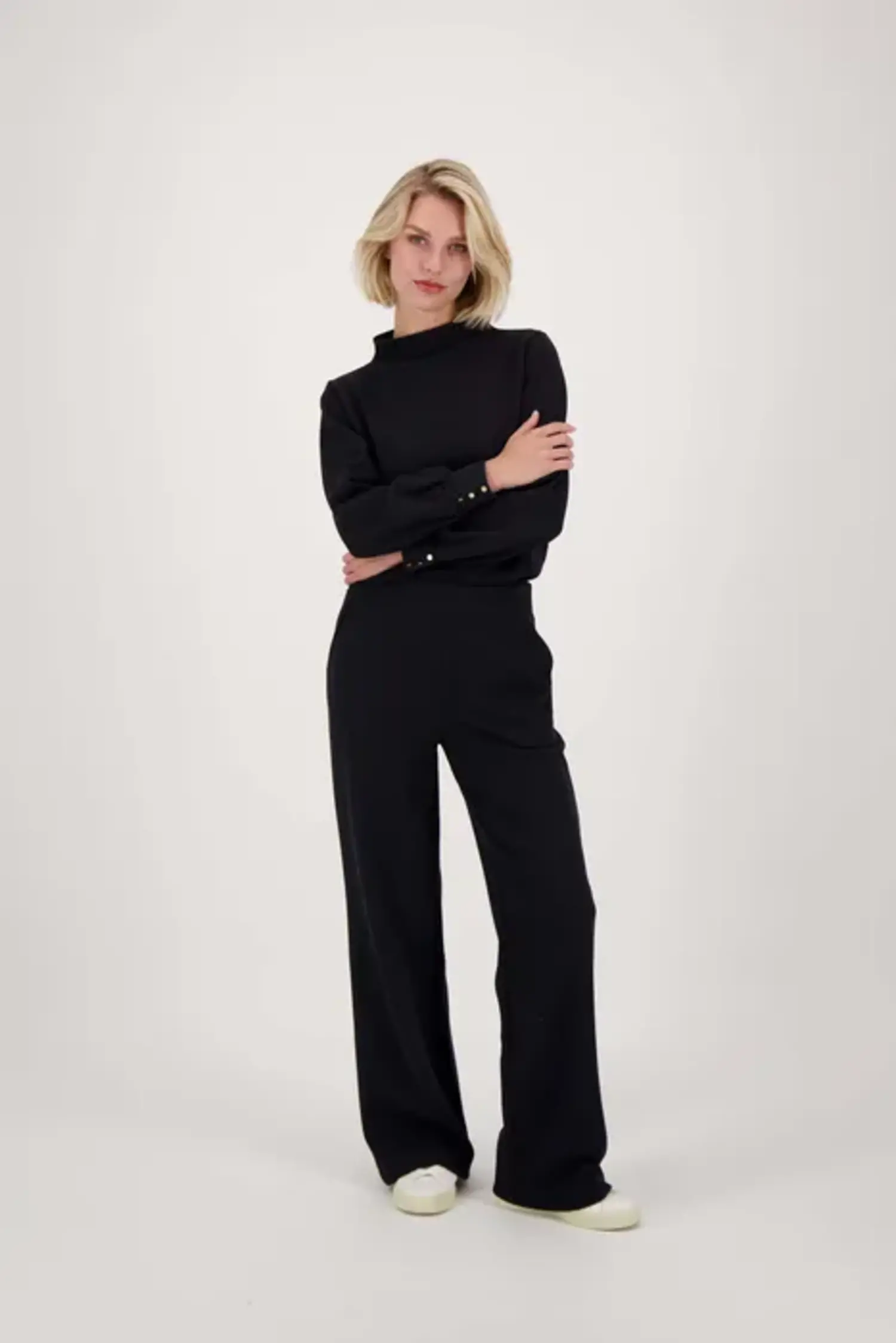 Top met structuur zwart FAVORITES