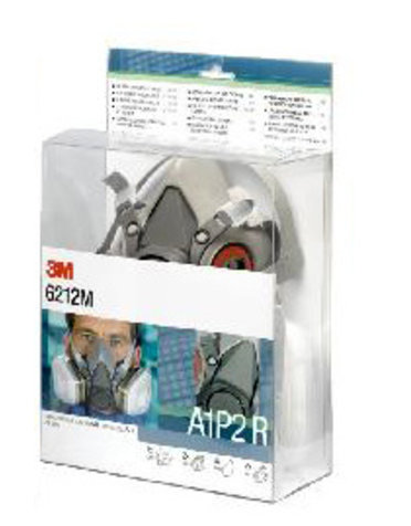3M 6212M starterskit voor halfgelaatsmaskers met A1-P2 R filtercombinatie