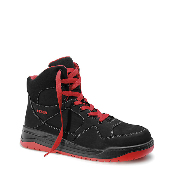 ELTEN GmbH MAVERICK black-red Mid ESD S3 | Veiligheidsschoen halfhoog