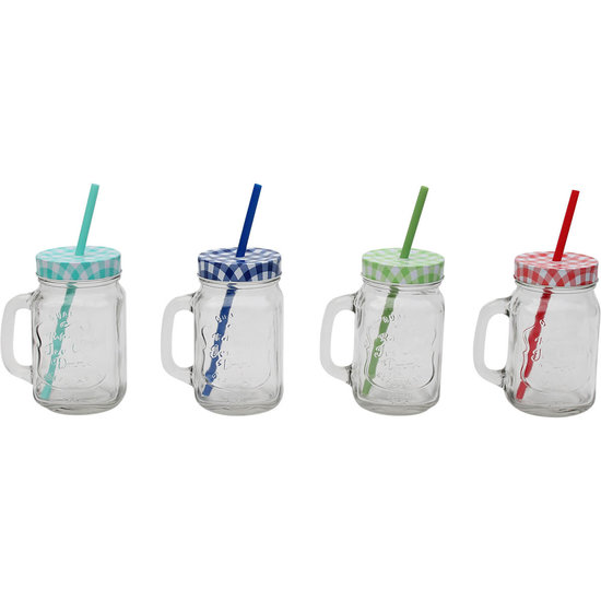 4 Glazen Drinkbekers