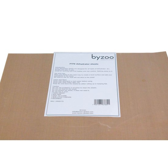 Byzoo Byzoo Voedseldroger PTFE Droogvellen 40cm x 35 cm (3 Vellen)