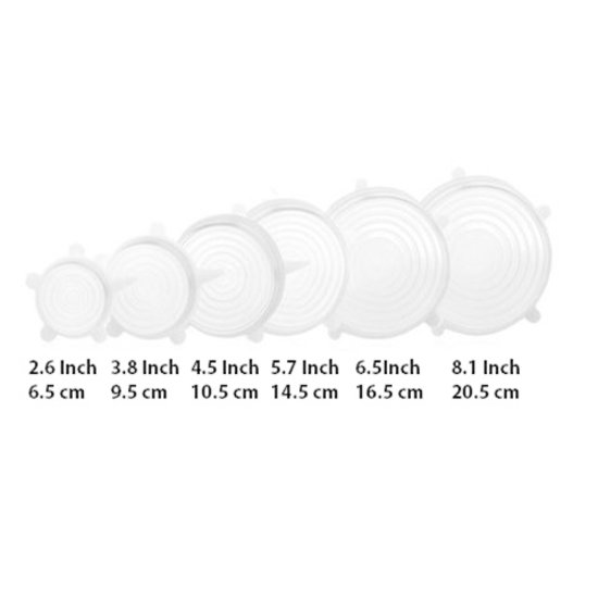 Byzoo Byzoo Silicone Stretch Lids (6 Pieces)