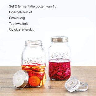 Kilner Fermenteerset (2 x 1 Liter)