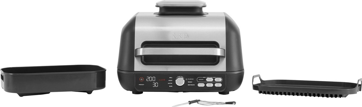 Ninja AG651UK Foodi MAX PRO Health Grill Flat Plate & Air Fryer - Black