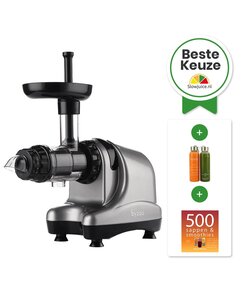 Byzoo Horizontale Slowjuicer Rhino  + Boek + Flesjes