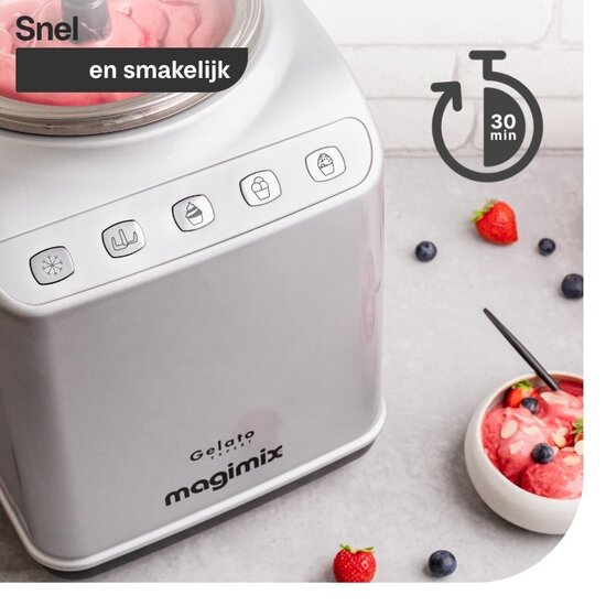 Magimix Magimix IJsmachine Gelato Expert Mat Chroom