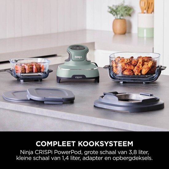 Ninja Ninja Crispy 4-in-1 Airfryer With Glass Food Storage Trays FN101EUSG