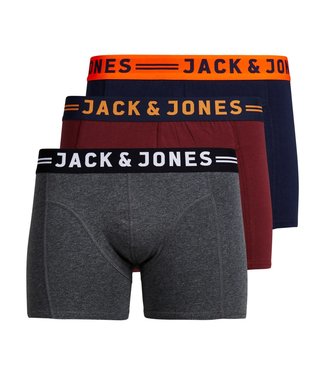 Jack & Jones Jack & Jones : 3-pack boxershorten (Bordeaux)