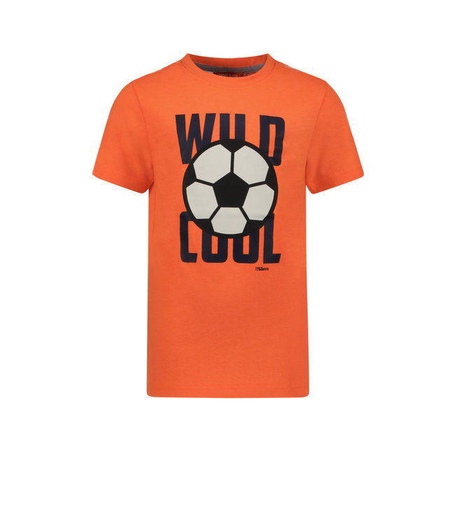 Tygo \u0026 Vito : T-shirt Logo Print Football (Safety orange) - Kinderkleding  Kamelie
