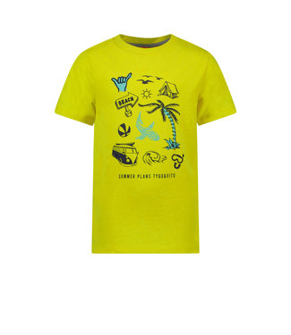 Tygo & Vito Tygo & Vito : T-shirt Beach (fluogeel)