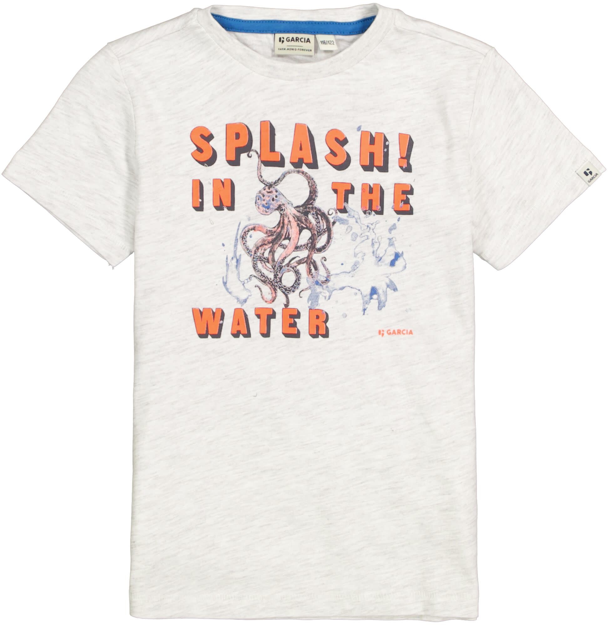fenomeen Vereniging Sloppenwijk Garcia : T-shirt Splash (White melee) - Kinderkleding Kamelie