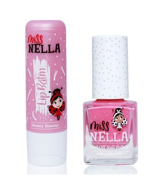 Miss Nella Miss Nella : Geschenkset Lip & Tips - Honey bunny