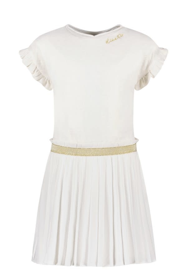 Slagschip Bestuiven herfst SS Like Flo : Ruffle dress plissé skirt (Gold) - Kinderkleding Kamelie