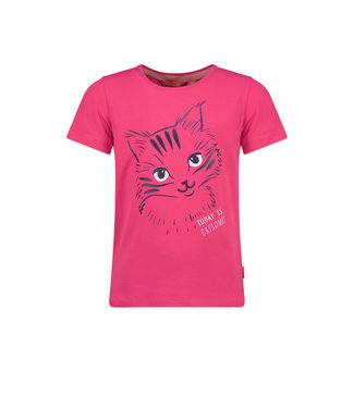Tygo & Vito SS Tygo & Vito GIRLS : T-shirt Catsome (Vibrant pink)