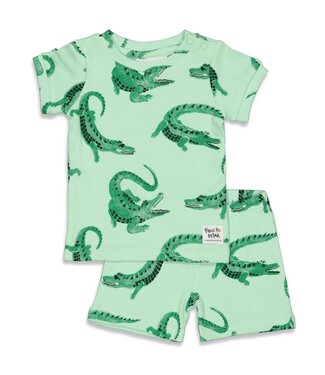 Feetje Feetje : Pyjama Crocodile (Green)
