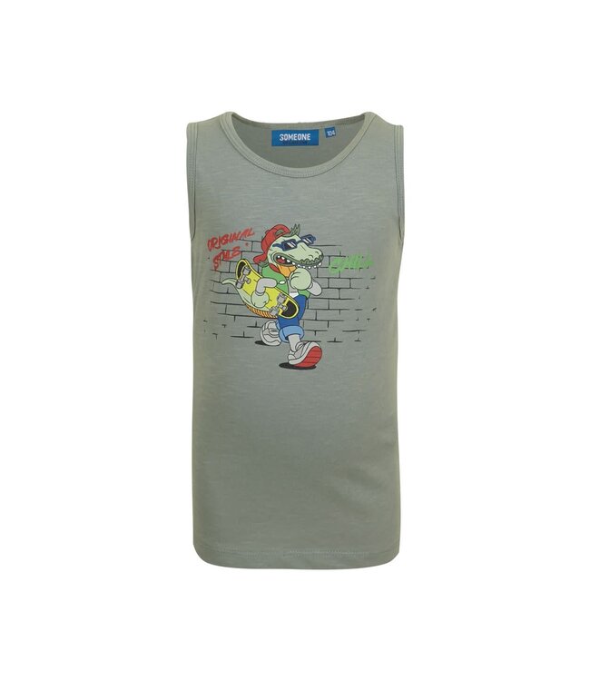 OUTLET Someone Singlet Brick Old green Kinderkleding Kamelie