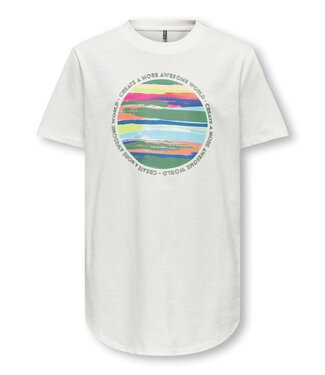 Only Kids SS Kids Only : T-shirt Arne (Cloud dancer)