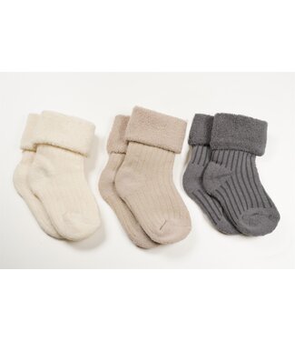 Petite Maison SS Petite Maison : Socks 3-pack (Ligth grey)