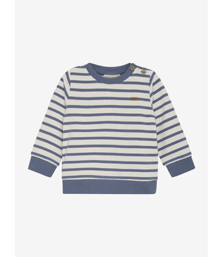 Minymo SS Minymo BABY : Gestreepte sweater (China blue)