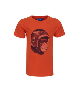 Someone SS Someone : T-shirt Martin (Bright orange)