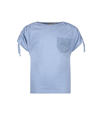 Like Flo SS Like Flo : Pulled sleeve T-shirt (Ice blue)