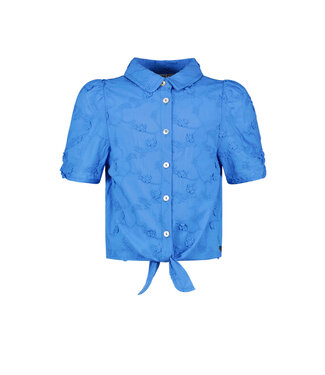 Like Flo SS Like Flo : Anglais flower blouse (Blue)