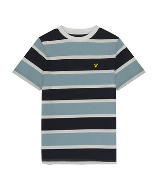 Lyle & Scott SS Lyle & Scott : Stripe T-shirt (Slate blue)