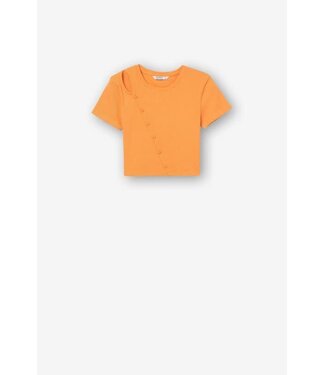 Tiffosi SS Tiffosi : Cropped T-shirt Moma (Cantaloupe)