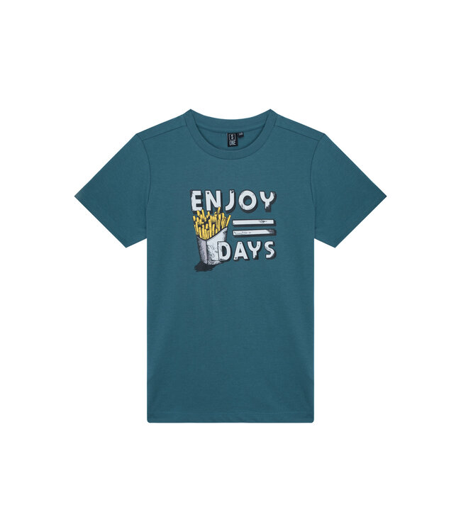 FW S1 T shirt Vix Petrol Kinderkleding Kamelie