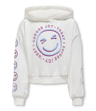 Only Kids SS Kids Only : Hoodie Smile (Cloud dancer)