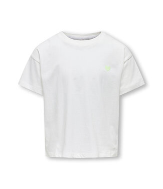 Only Kids SS Kids Only : T-shirt Maiken (Cloud dancer)