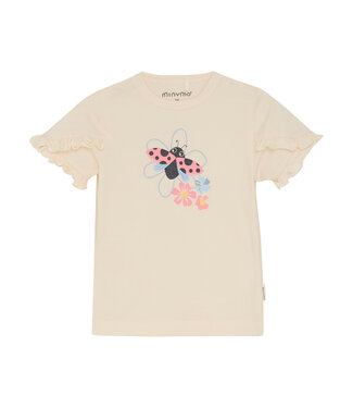 Minymo SS Minymo : T-shirt Ladybug (White swan)