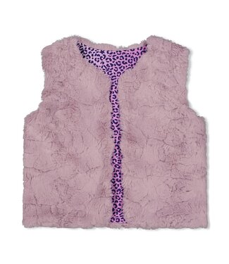 Jubel FW Jubel : Omkeerbaar teddy gilet - Wild Soul (l.Lila)