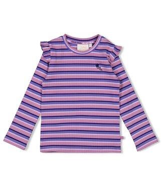 Jubel FW Jubel : Longsleeve rib met streep - Wild Soul (Violet)