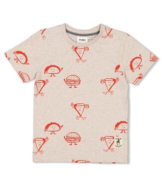 Sturdy FW Sturdy : T-shirt AOP - Couch Club (Offwhite melange)
