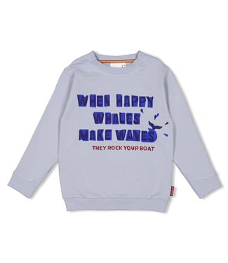 Sturdy FW Sturdy : Sweater - Waves and Whales (Blauw)