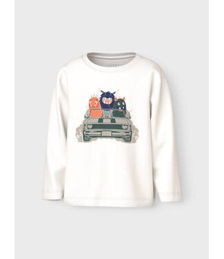 Name it FW Name it : NMMVAGNO LS LOOSE TOP (Cloud Dancer Monster)