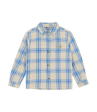 Daily 7 FW Daily 7 : Shirt Check Print (Dusty kobalt)