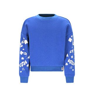 Nono FW Nono : Konono Furry Sweat with Sleeveprint (Nautical Blue)