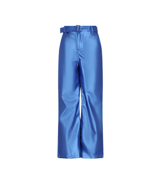 Nono FW Nono : Simona PU Fake Leather Wide leg Pants (Nautical Blue)