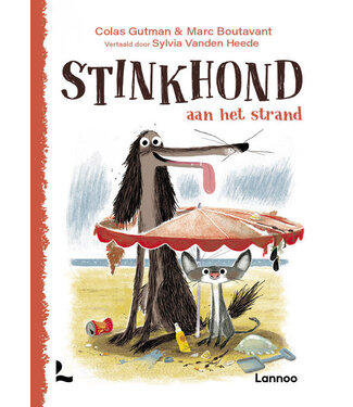 Stinkhond Stinkhond aan het strand