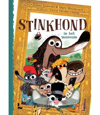 Stinkhond Stinkhond in het museum
