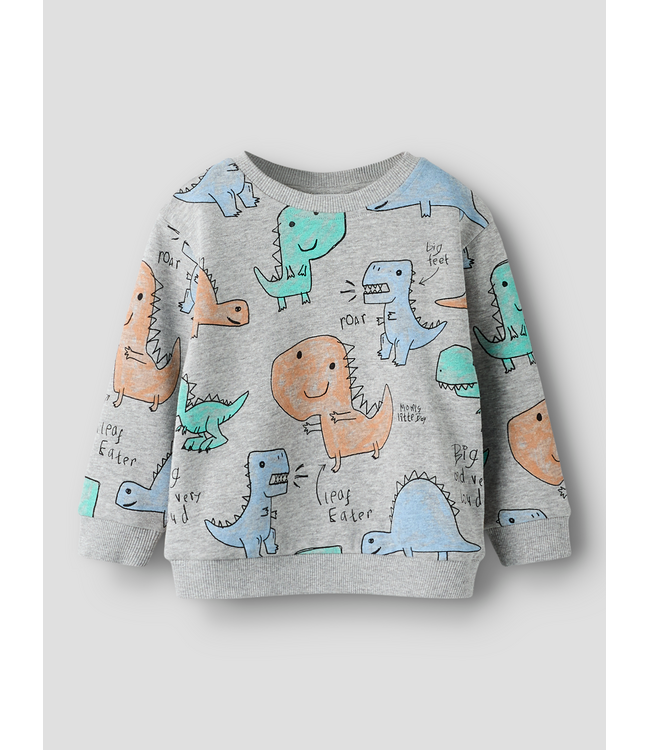 SS NAME IT: Trui SIKKO all over print (grey)