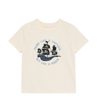 Minymo SS Minymo: T-shirt Schip 134228 (White Swan)