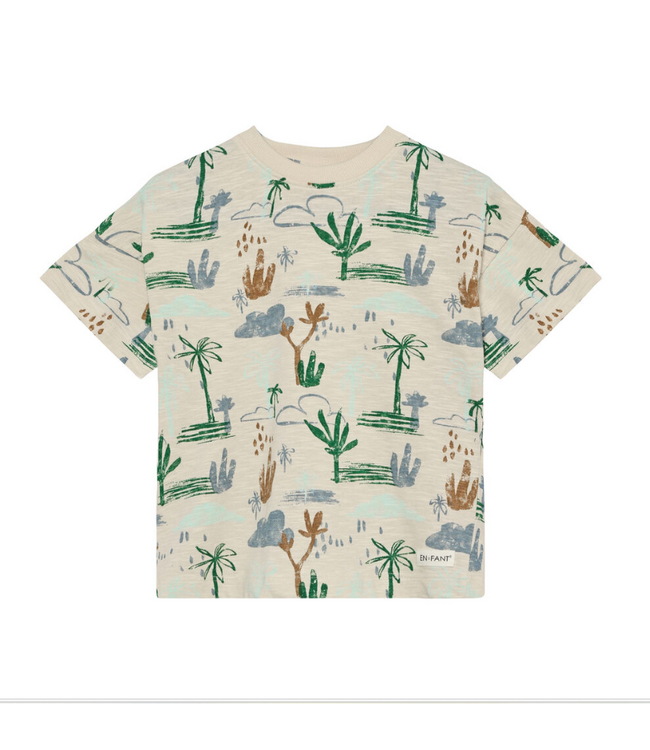 SS En Fant: T-shirt palmboom 230606 (Fog)