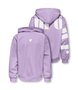 Kids Only SS Kids Only: Hoodie Heart 15369479 (Orchid bloom)