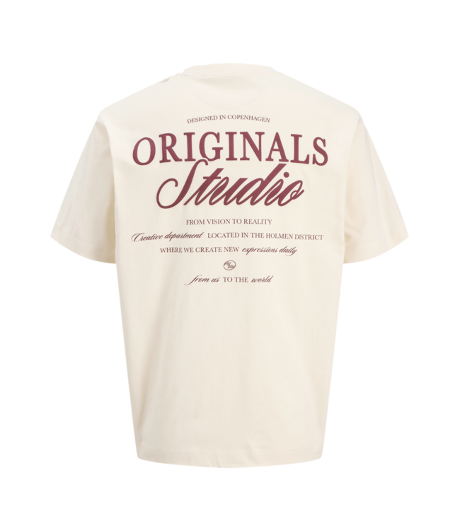 SS Jack&Jones: T-shirt Norrebro 12284057 (Antique white)