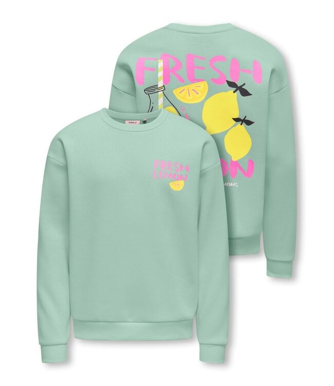 SS Kids Only: Trui Canasta 15375635 (Aqua Foam Lemon)