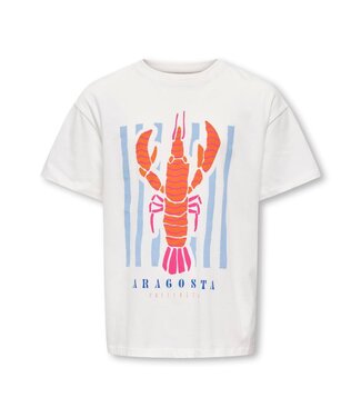 Kids Only SS Kids Only: T-shirt Joanna 15368889 (Cloud Dancer Lobster)