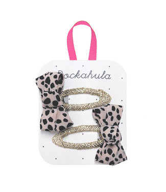 Rockahula Rockahula: Leopard love twisty bow set